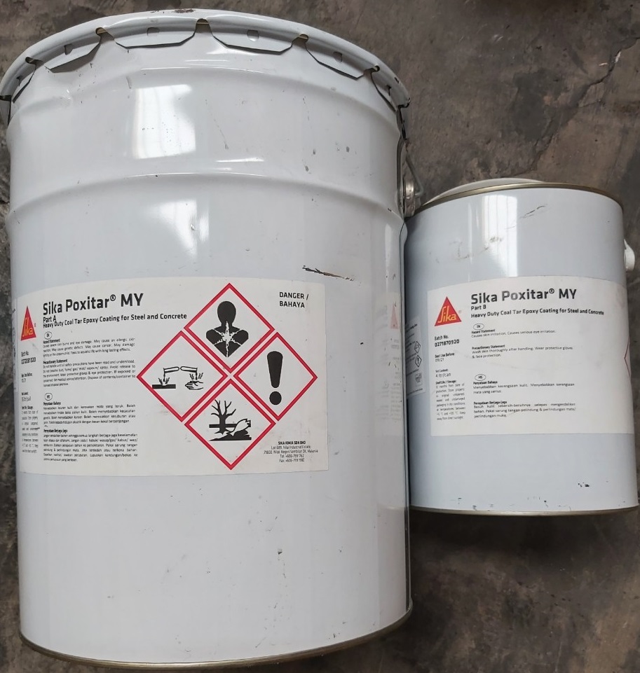 Sika Poxitar MY Lớp phủ gốc epoxy nhựa than đá kết hợp